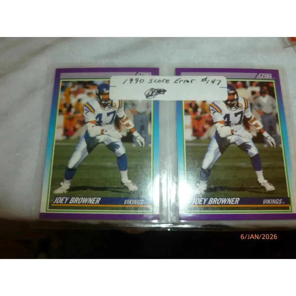 1990 Score‎ JOEY BROWNER 